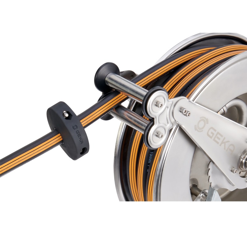 Geka plus RVS automatische slanghaspel EA15 GSK slanggeleider