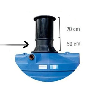 Extra ophoging t b v regenwatertank 50 cm