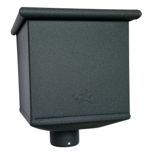 Aluminium vergaarbak 80 mm antraciet