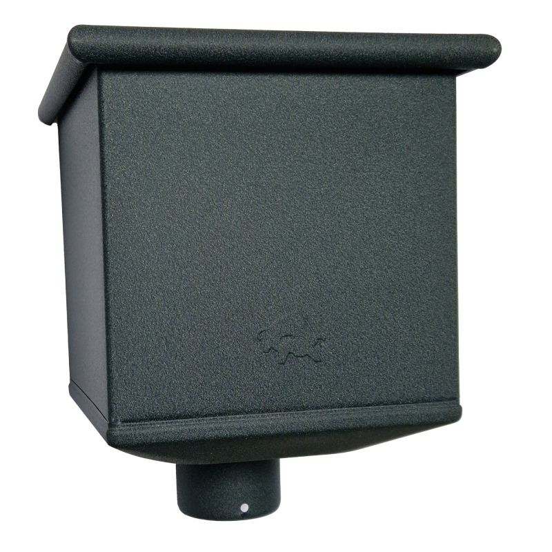 Aluminium vergaarbak 80 mm antraciet